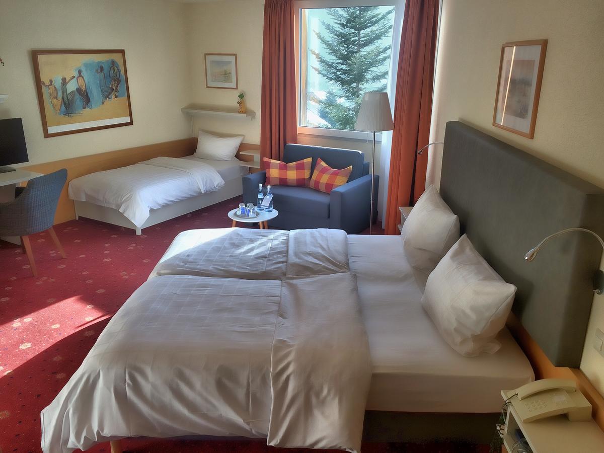 Akzent Hotel Hoehenblick Muehlhausen im Taele Buitenkant foto