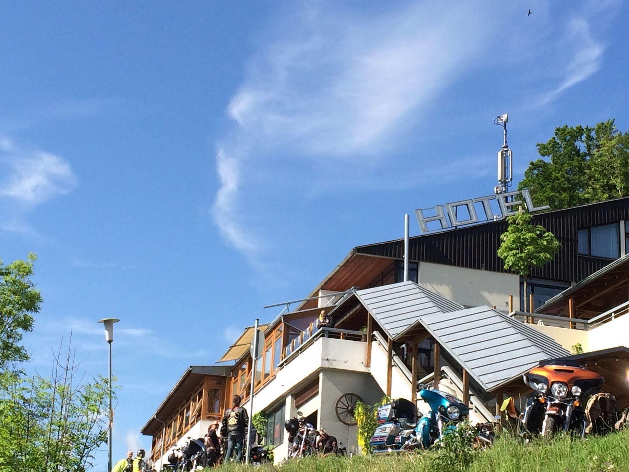 Akzent Hotel Hoehenblick Muehlhausen im Taele Buitenkant foto